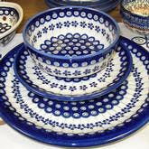 Platter, dish and bowl of Polish pottery