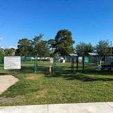 view of Sebastian Bark Park from outside fence Sebastian Florida