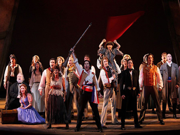 Les-Miserables production on stage