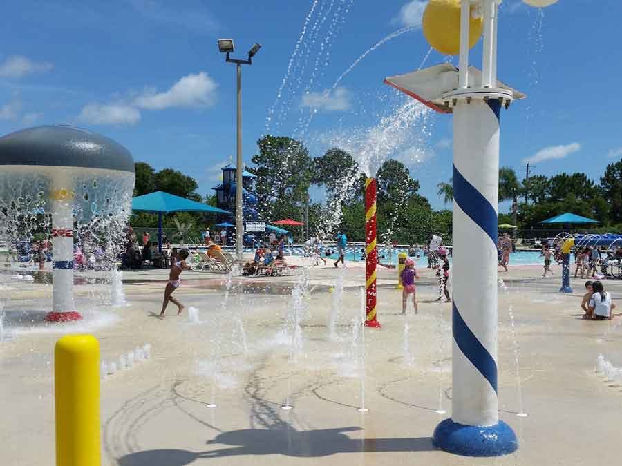 Gifford Aquatic Center fountain