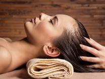 woman getting scalp massage