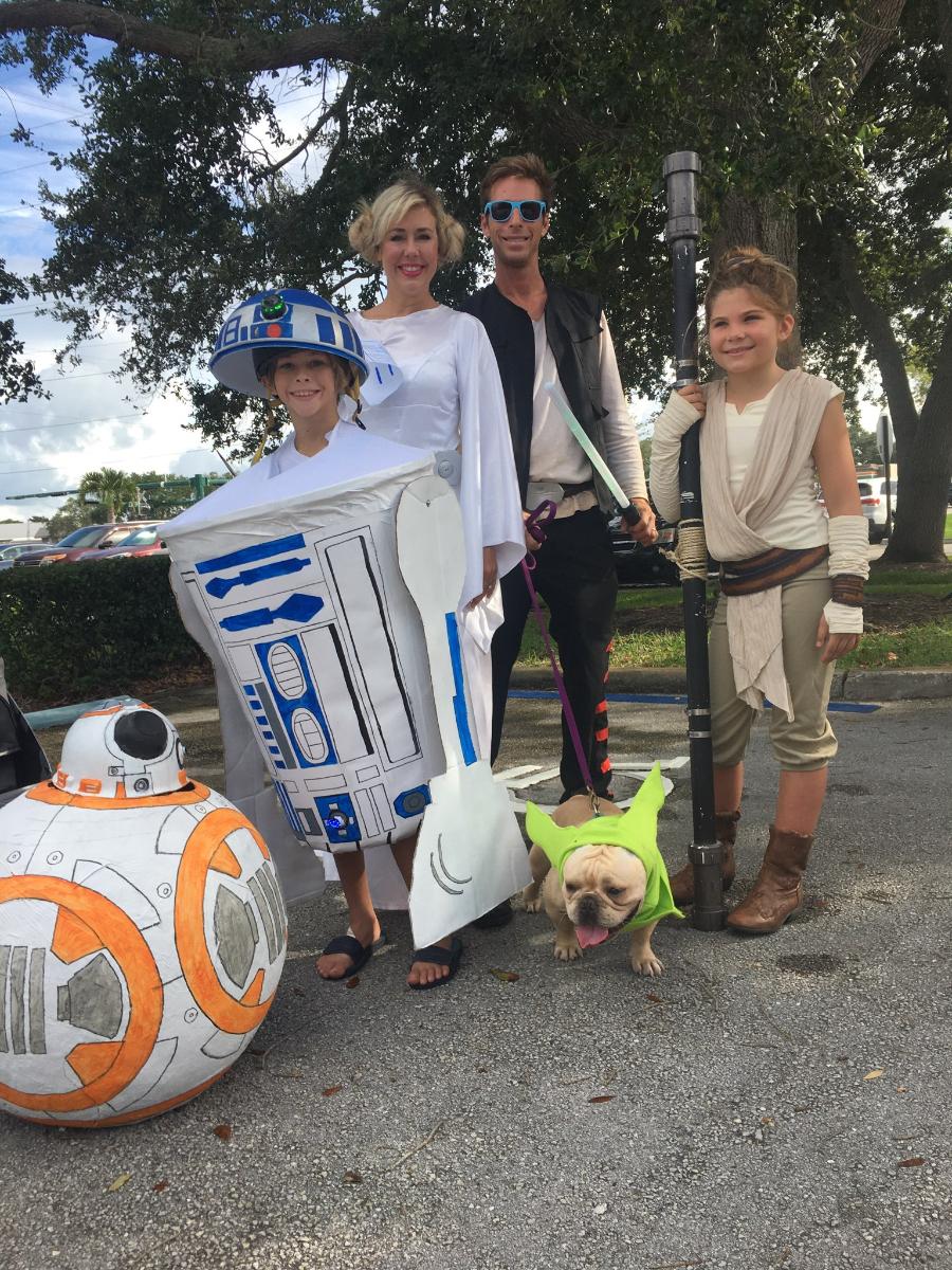 The Star Wars family at the 2019 Halloween Parade